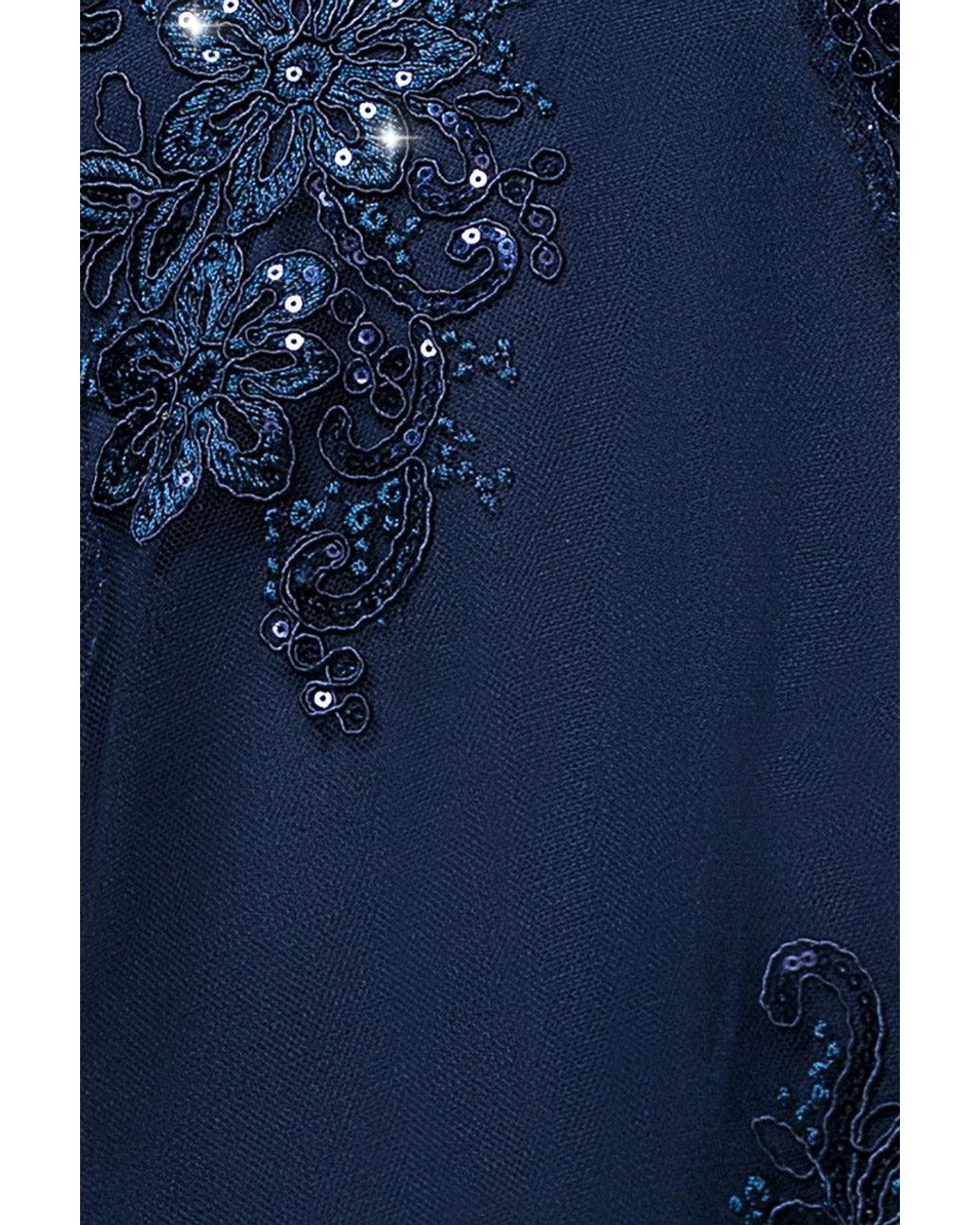 Goddiva Blue Pleated Satin Bodice High And Low Dress