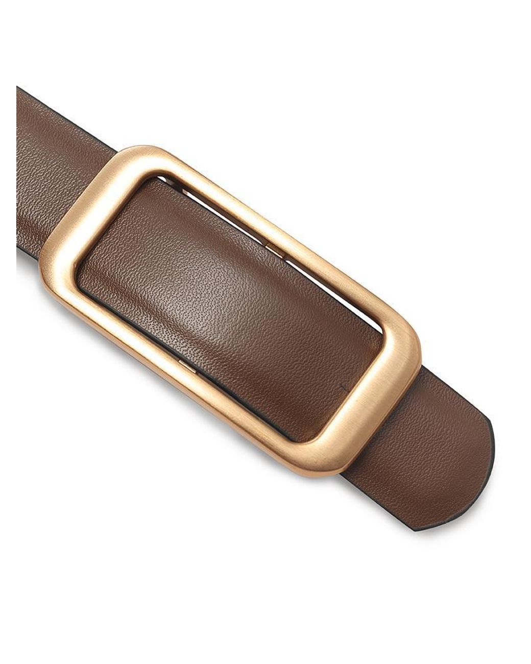 GOELIA Black And Simple Reversible Leather Belt