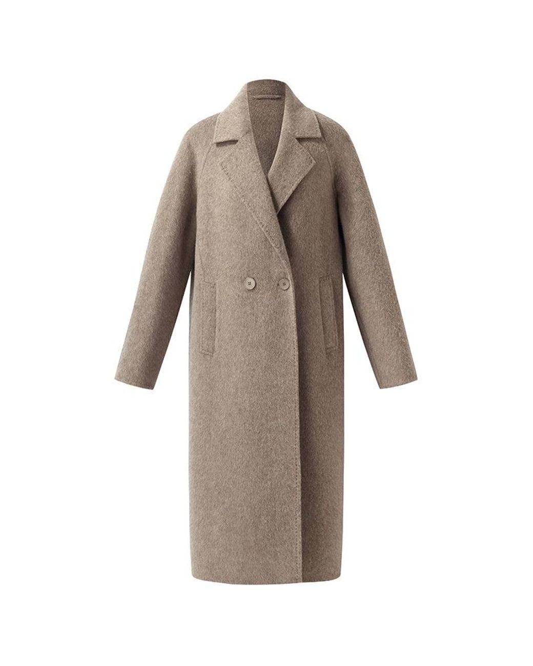 GOELIA Natural Lapel Wool-Alpaca Overcoat