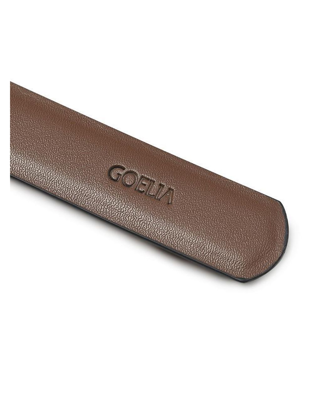 GOELIA Black And Simple Reversible Leather Belt