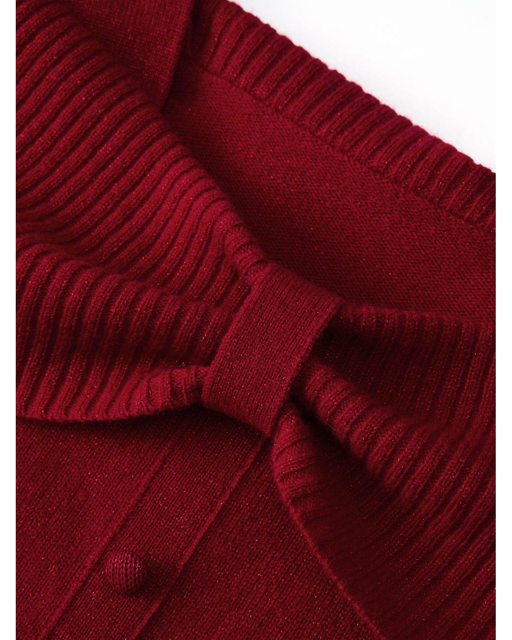 GOELIA Red [Preview] Wool Bow Neck Sweater