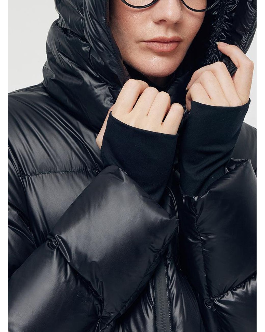 GOELIA Blue Windproof Warm Hooded Goose Down Jacket