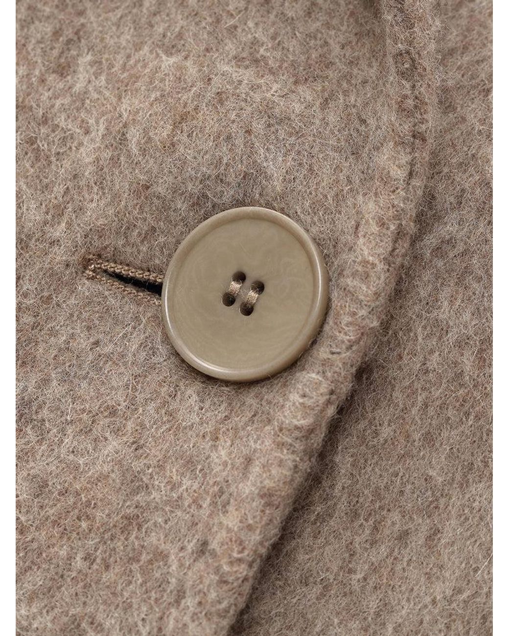 GOELIA Natural Lapel Wool-Alpaca Overcoat