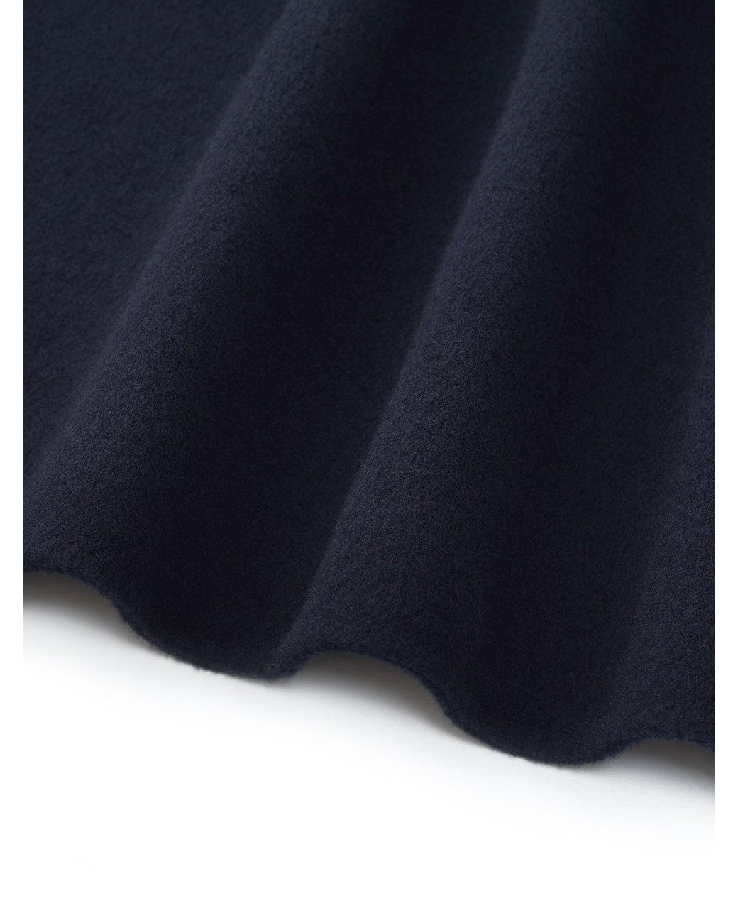 GOELIA Blue 100% Wool Double-Faced Coat