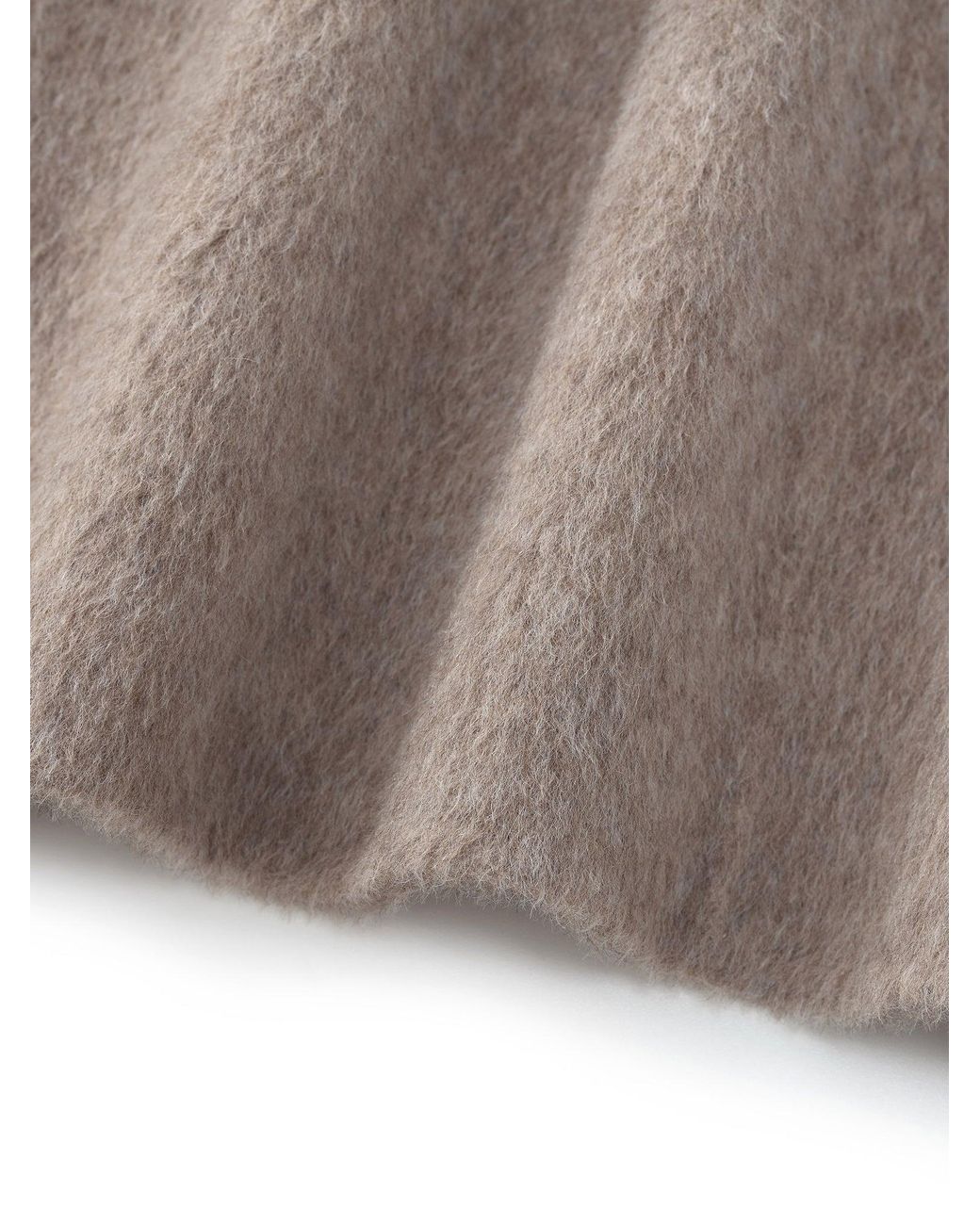 GOELIA Natural Alpaca Wool Blend Round Neck Jacket