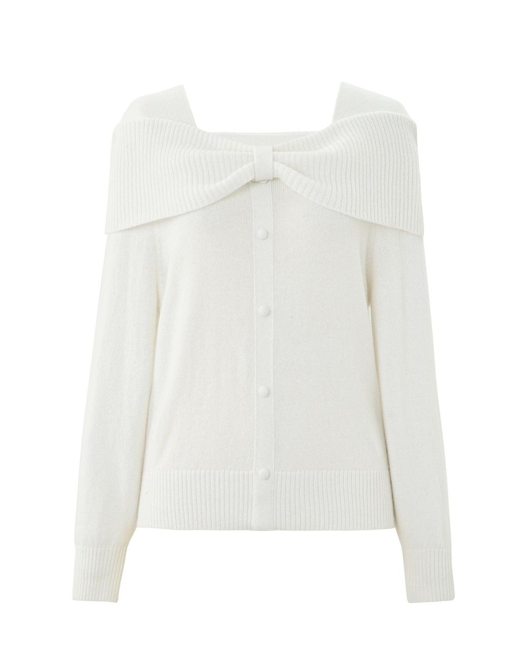 GOELIA Red [Preview] Wool Bow Neck Sweater