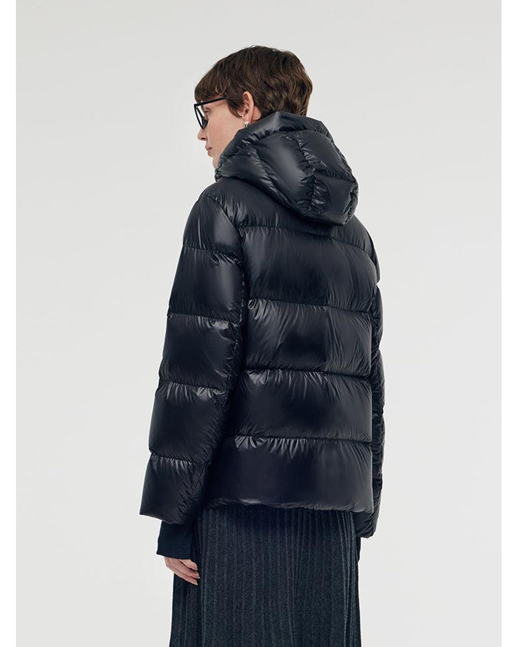 GOELIA Blue Windproof Warm Hooded Goose Down Jacket