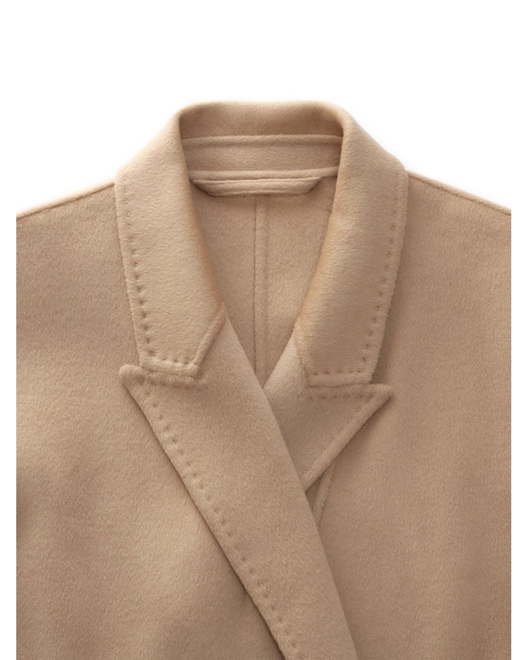 GOELIA Natural [Preview] Wool Silk Blend Wrap Overcoat