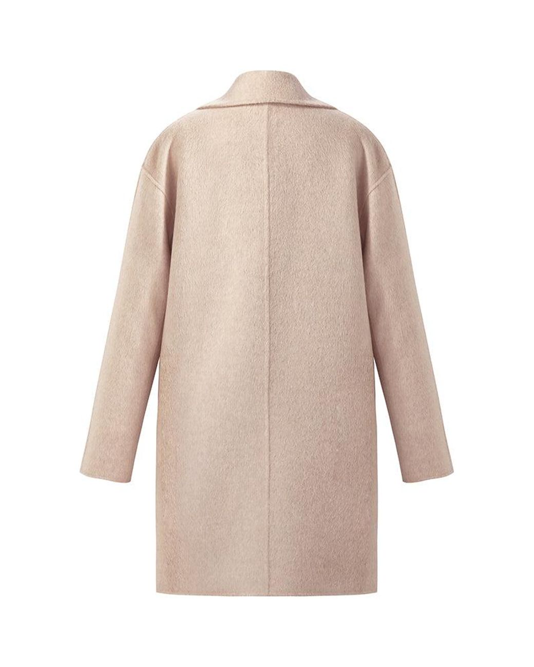 GOELIA Natural Wool Alpaca Double-Breasted Coat