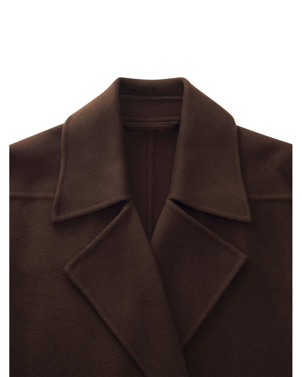 GOELIA Multicolor 100% Wool Double-Faced Wrap Overcoat
