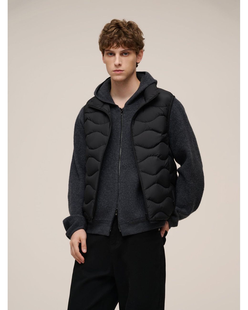 GOELIA Blue Lightweight Packable Goose Down Vest
