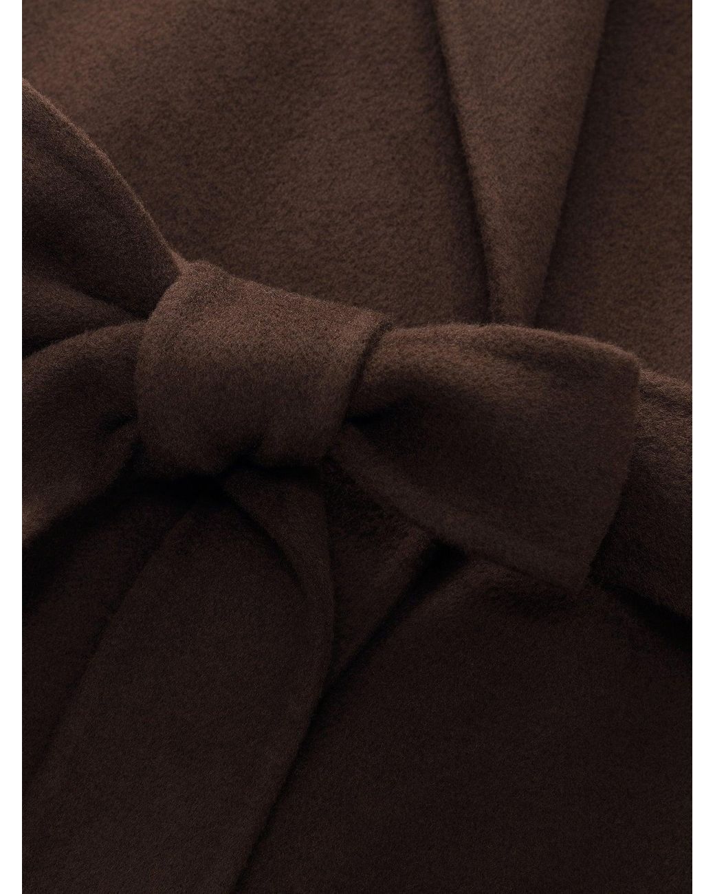 GOELIA Multicolor 100% Wool Double-Faced Wrap Overcoat