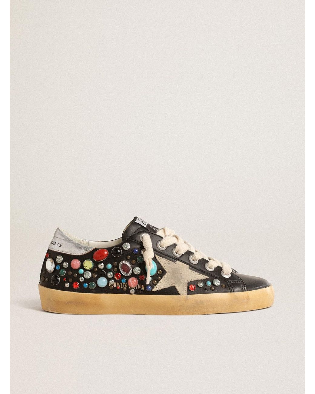 スニーカー Golden  Deluxe Brand Multicolor Leather Superstar Class Golden Goose Super-Star Ltd With Multicolored Studs And