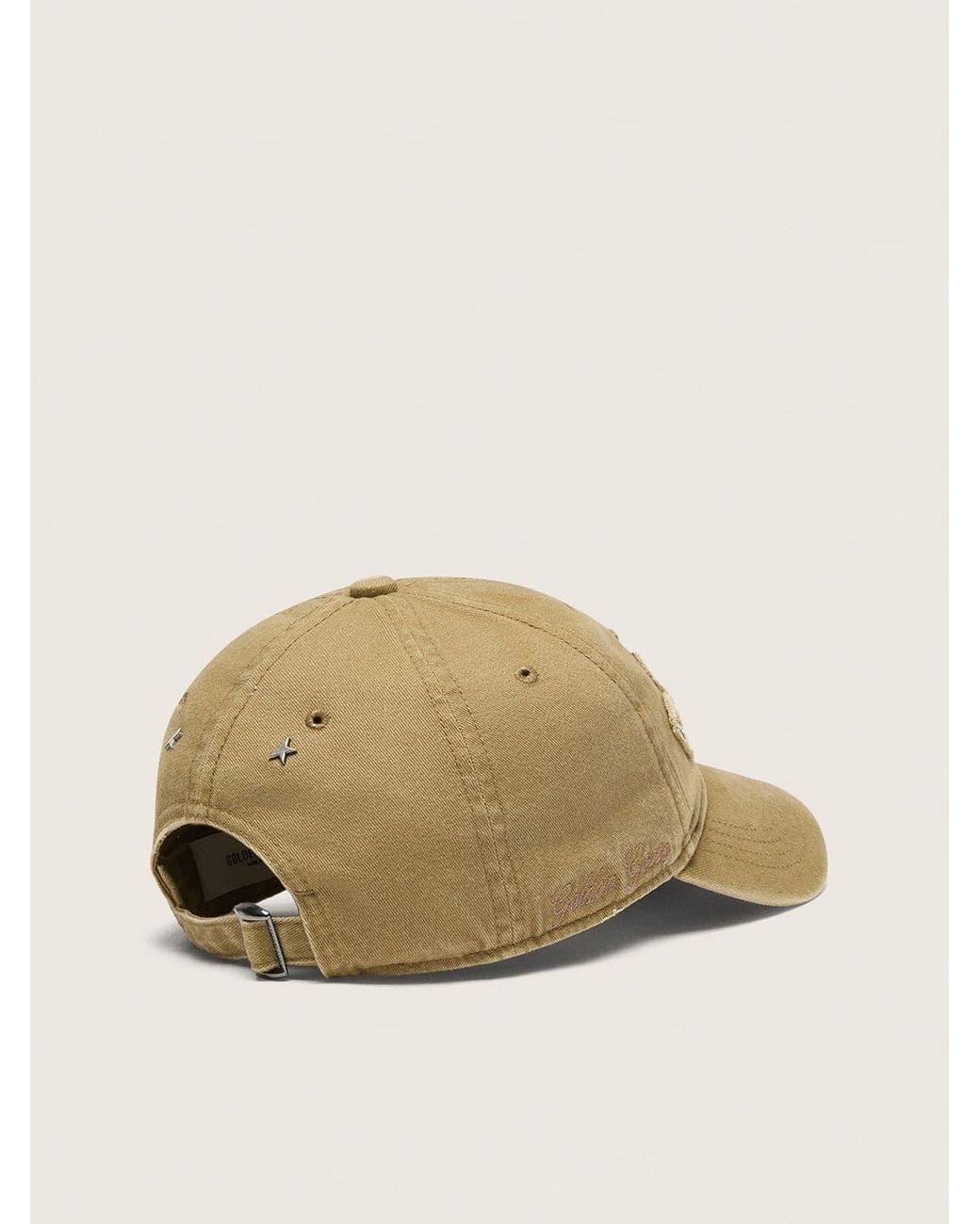 Golden Goose Light Baseball Cap With Tone-On-Tone “Golden” Patch in ...