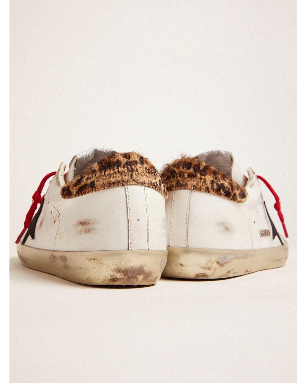 leopard laces golden goose