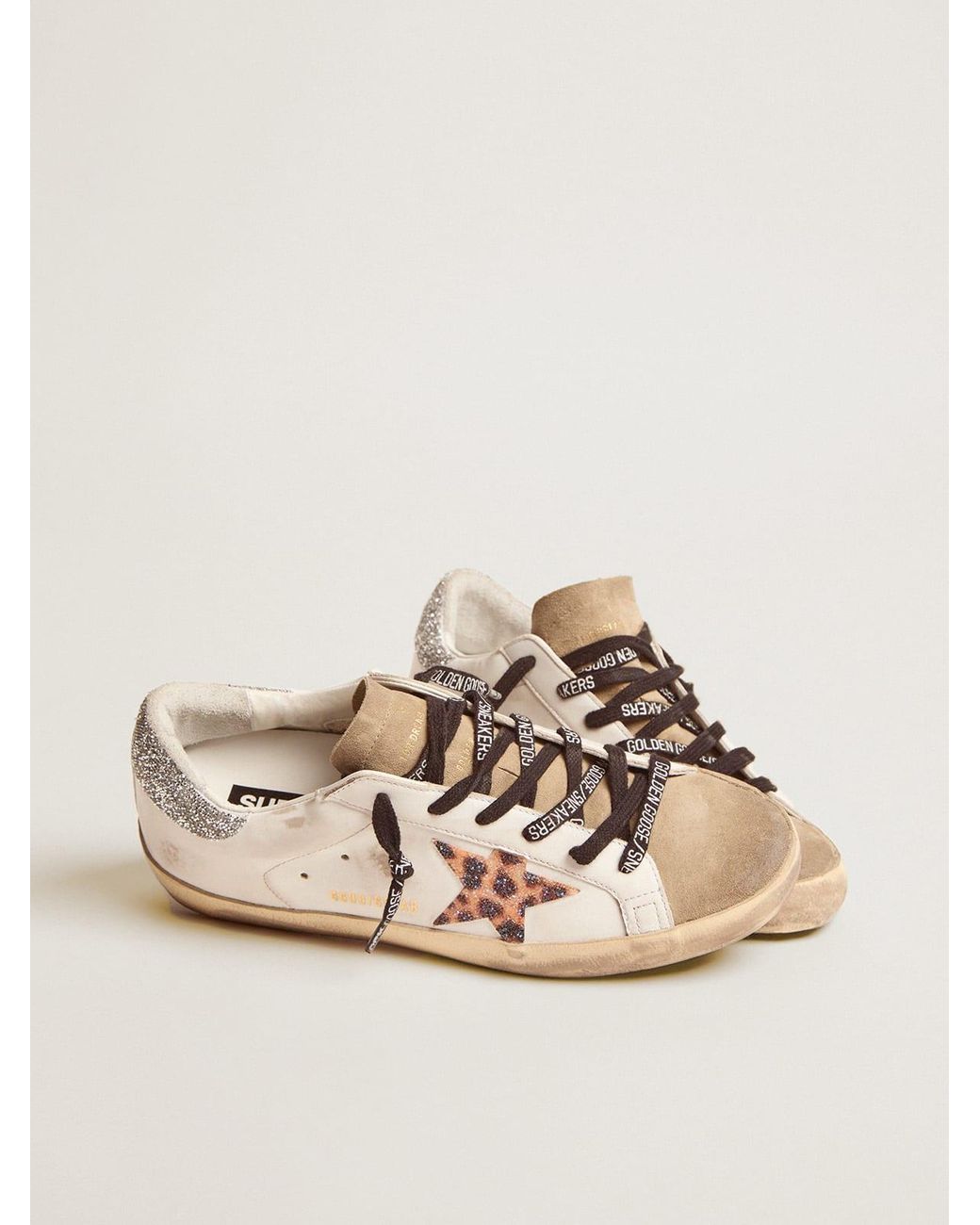 golden goose with leopard laces