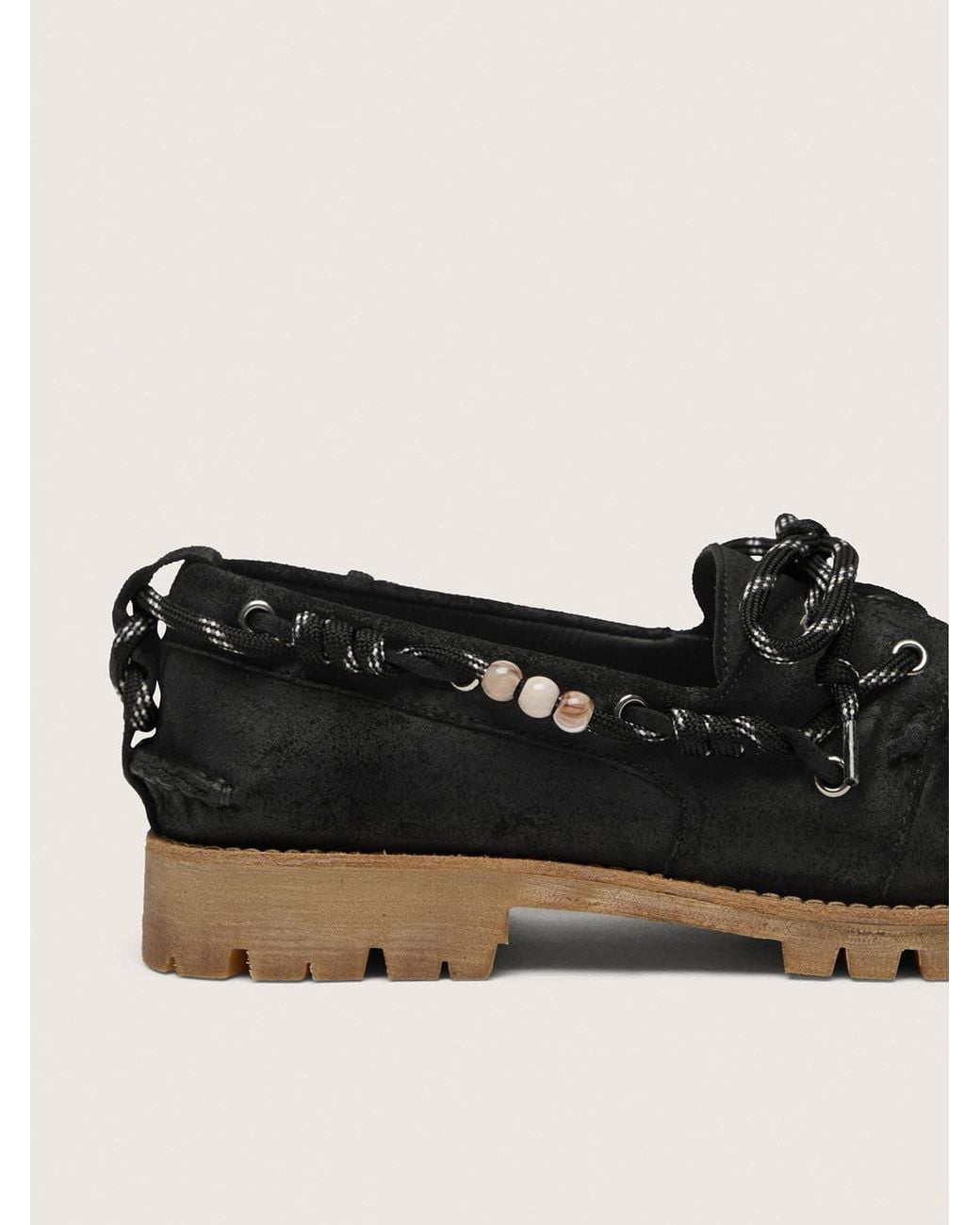 Mocassins Cruise Pour Homme En Cuir Velours Ciré Noir Avec Lacets Trekking Noirs, Homme, Taille Golden Goose Deluxe Brand pour homme en coloris Multicolor