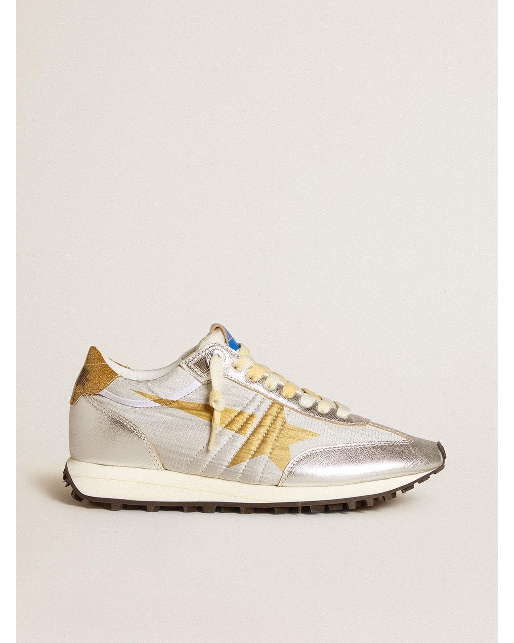 ★Golden Goose★ホワイトスターマラソン Golden Goose Women's Marathon with white nylon upper and