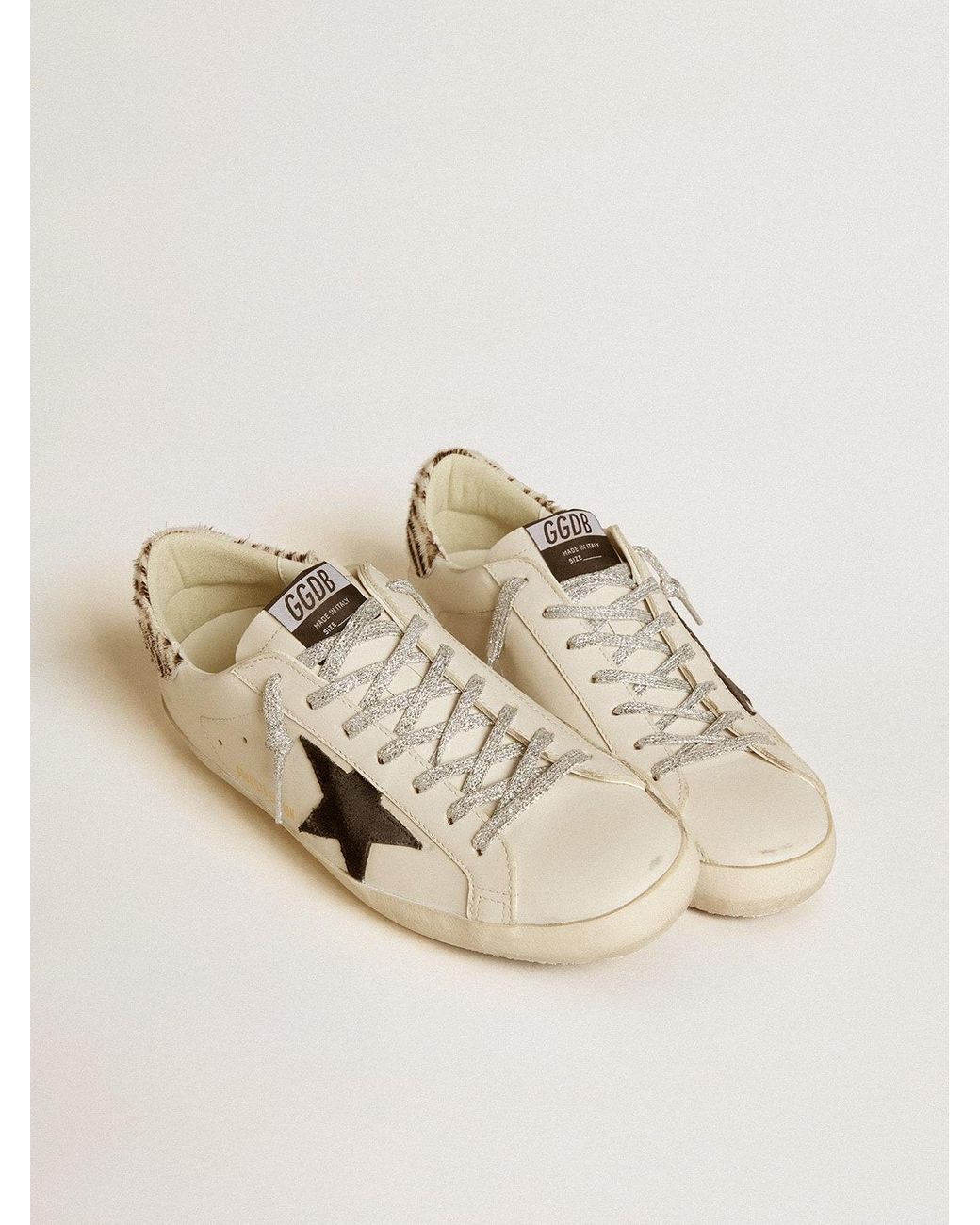 Golden Goose Super-Star Ltd With Suede Star And Pony Skin