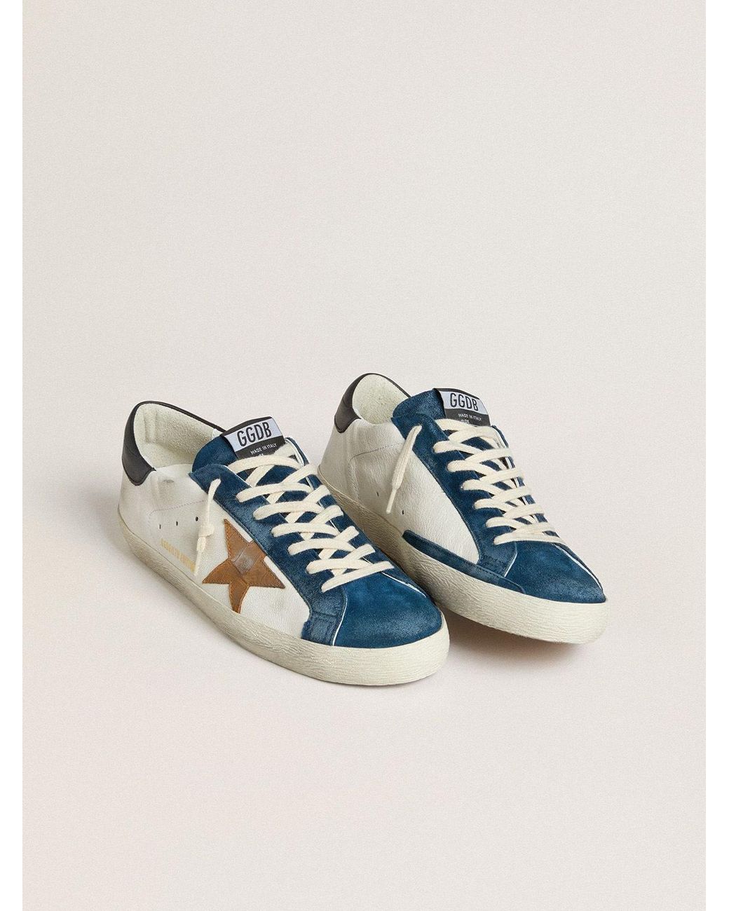 Golden Goose Super-Star Ltd With Tobacco-Colored Croc-Print