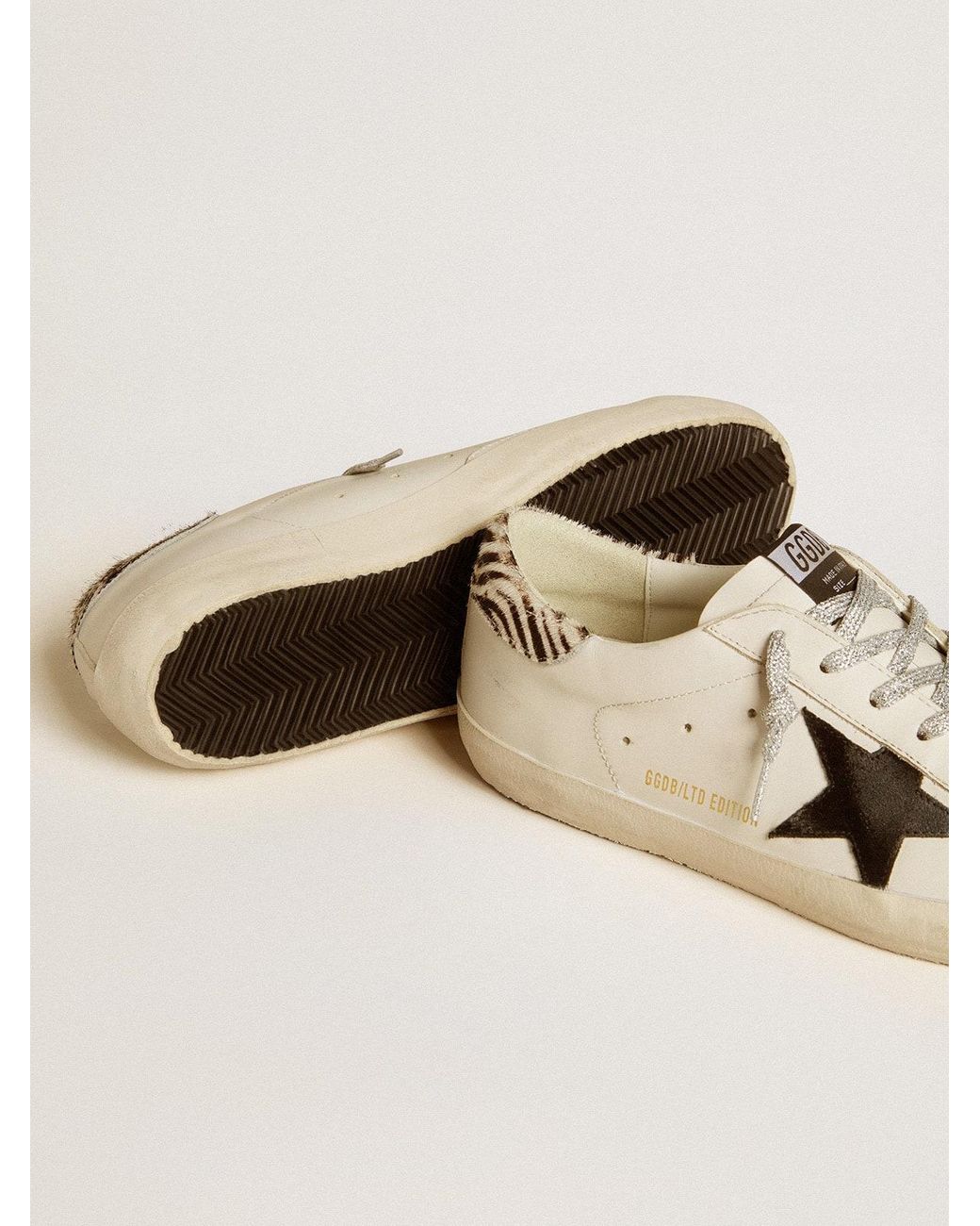 Golden Goose Super-Star Ltd With Suede Star And Pony Skin