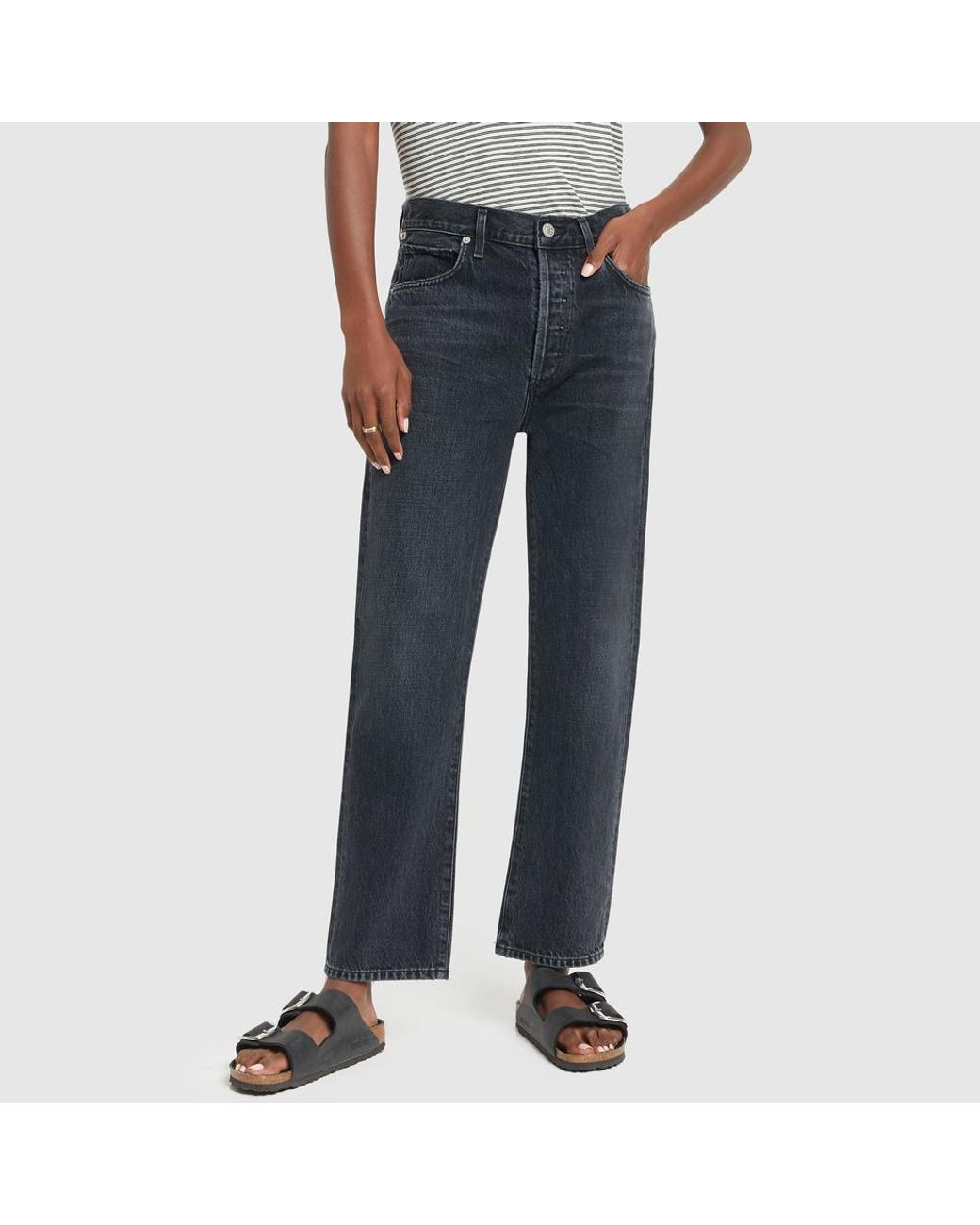 Citizens of Humanity Denim Mckenzie Curved Straight Jeans in Blue - Lyst