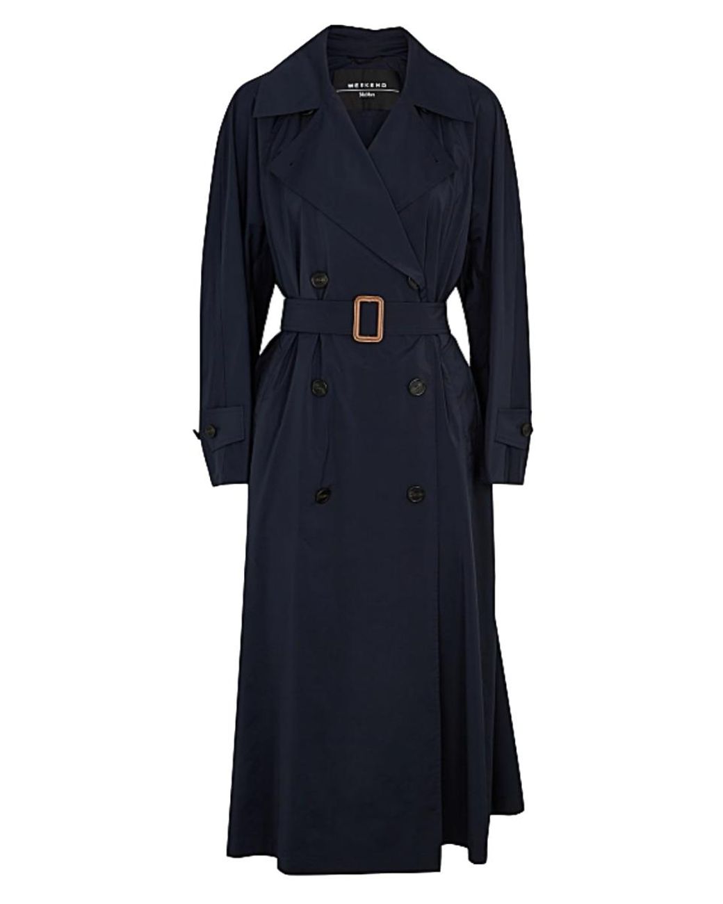 Weekend by Maxmara Canvas Stegola Water-repellent Trench Coat - Navy in Blue  | Lyst