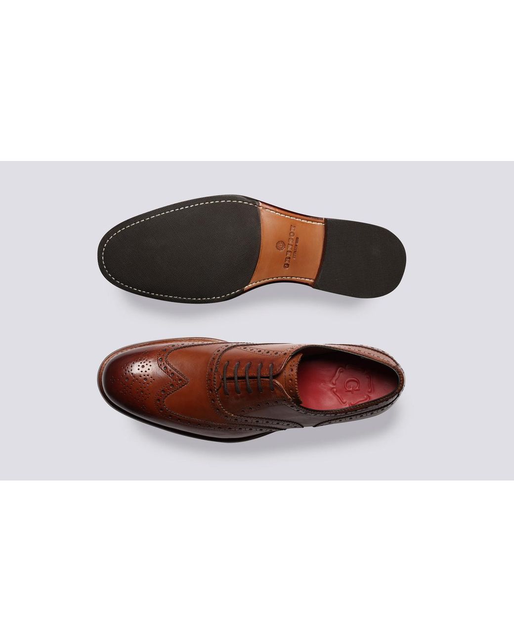 Grenson Dylan Brogues in Brown for Men | Lyst UK