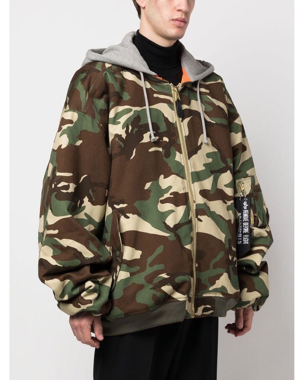 Off white camo store bomber jacket