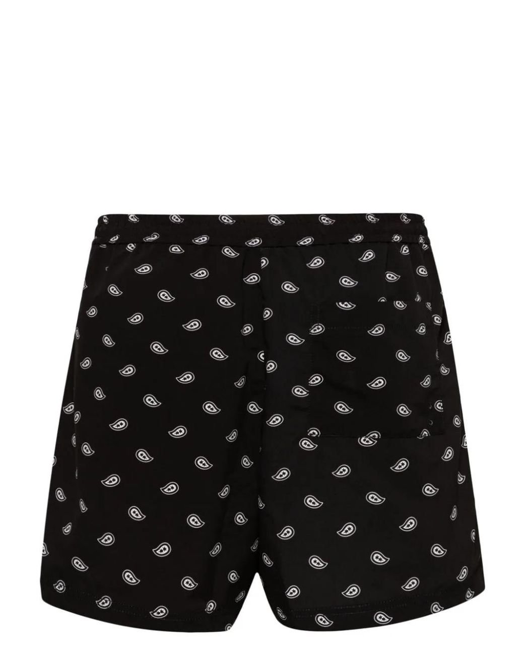 A.P.C. Bobby Logo embroidered Swimming shorts in Black for Men