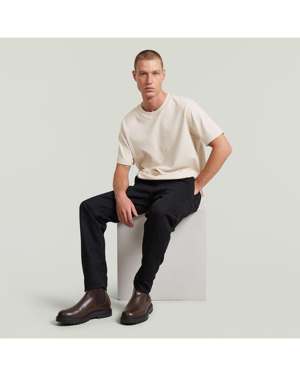 Chino Morry Tapered G-Star pour homme en coloris Black