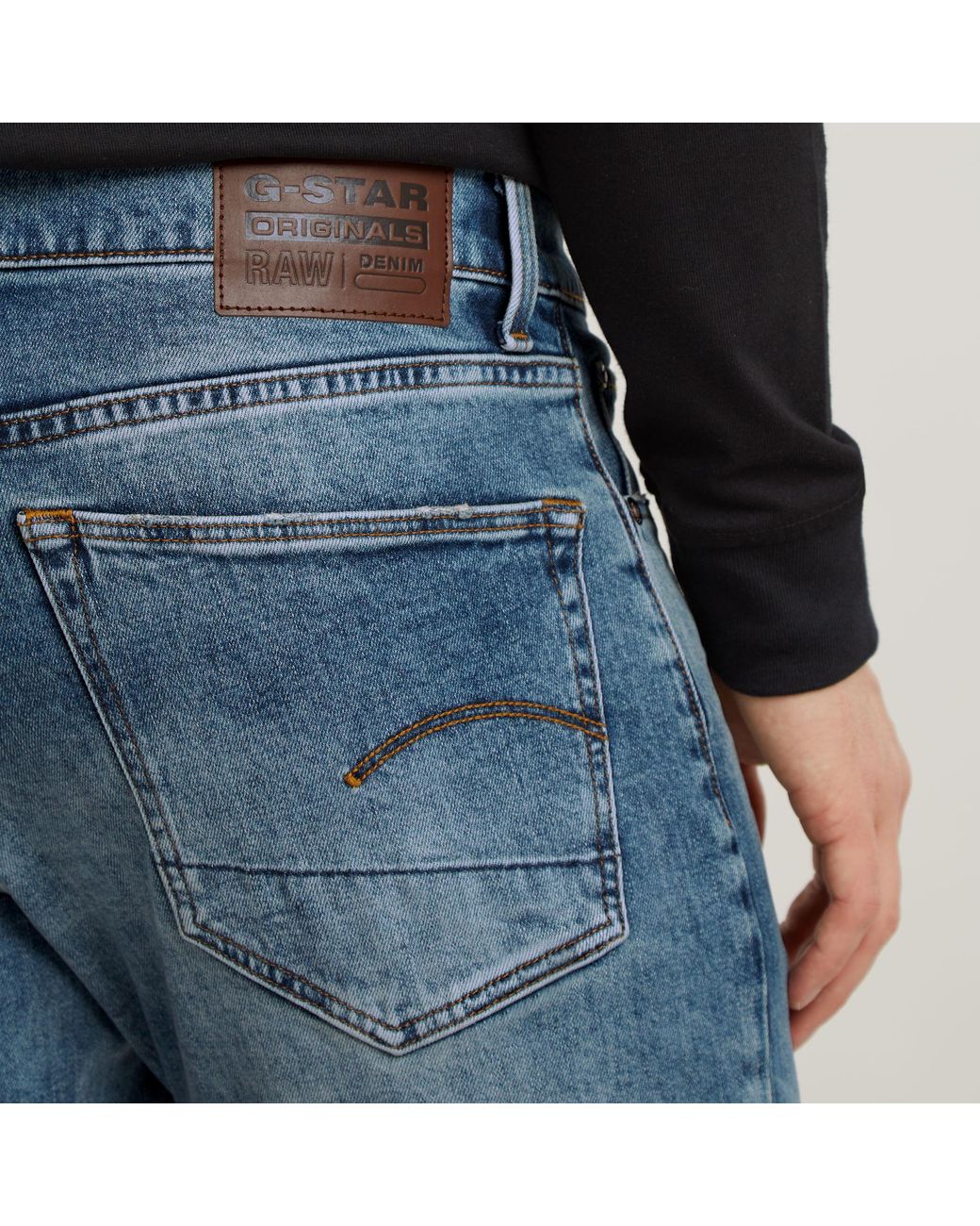 G-Star Blue Gstar 3301 Taper Jeans for men