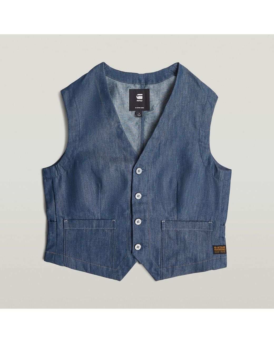 G-Star Summer Vest in het Blue