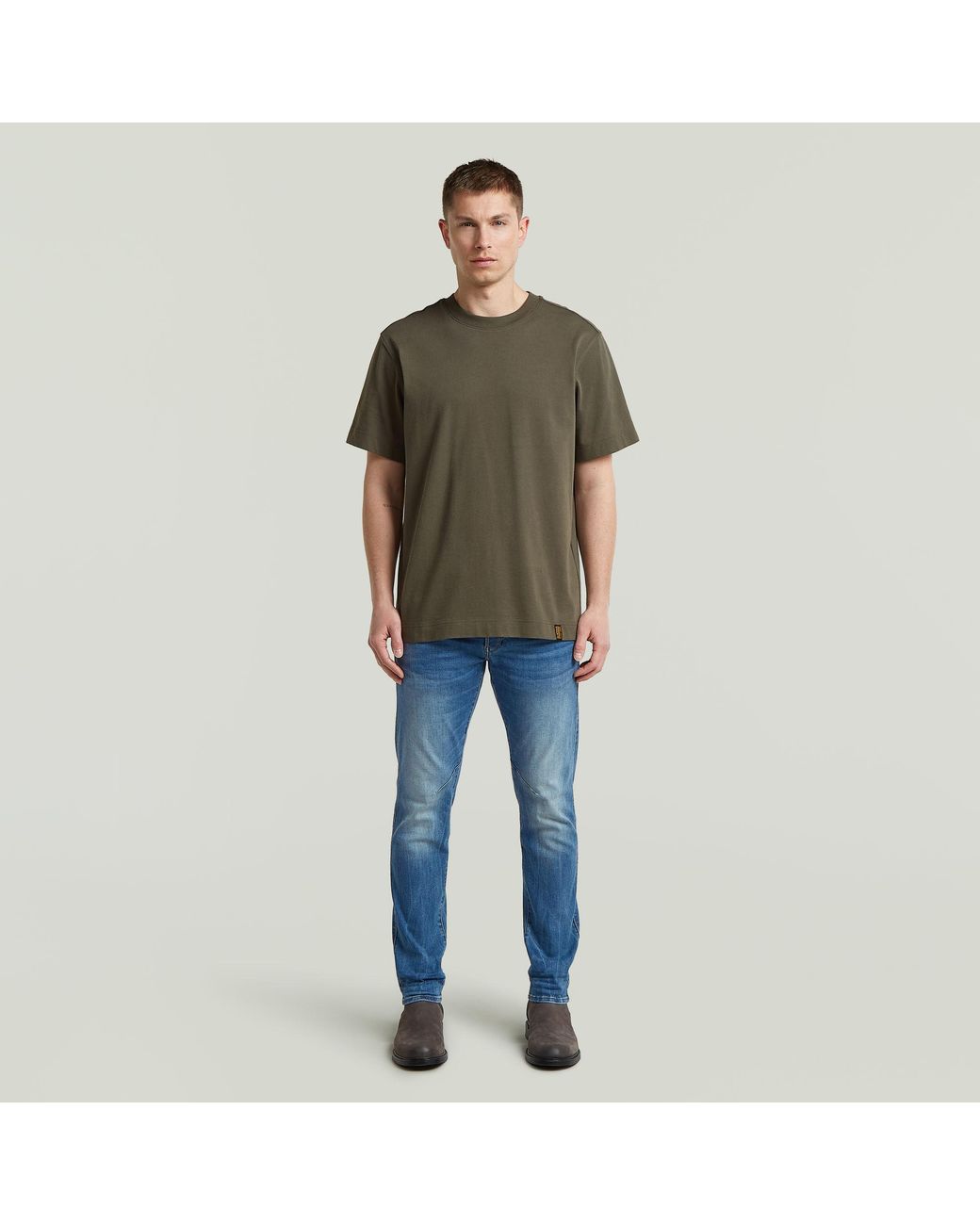 G-Star Blue D-Staq 5-Pocket Slim Jeans for men