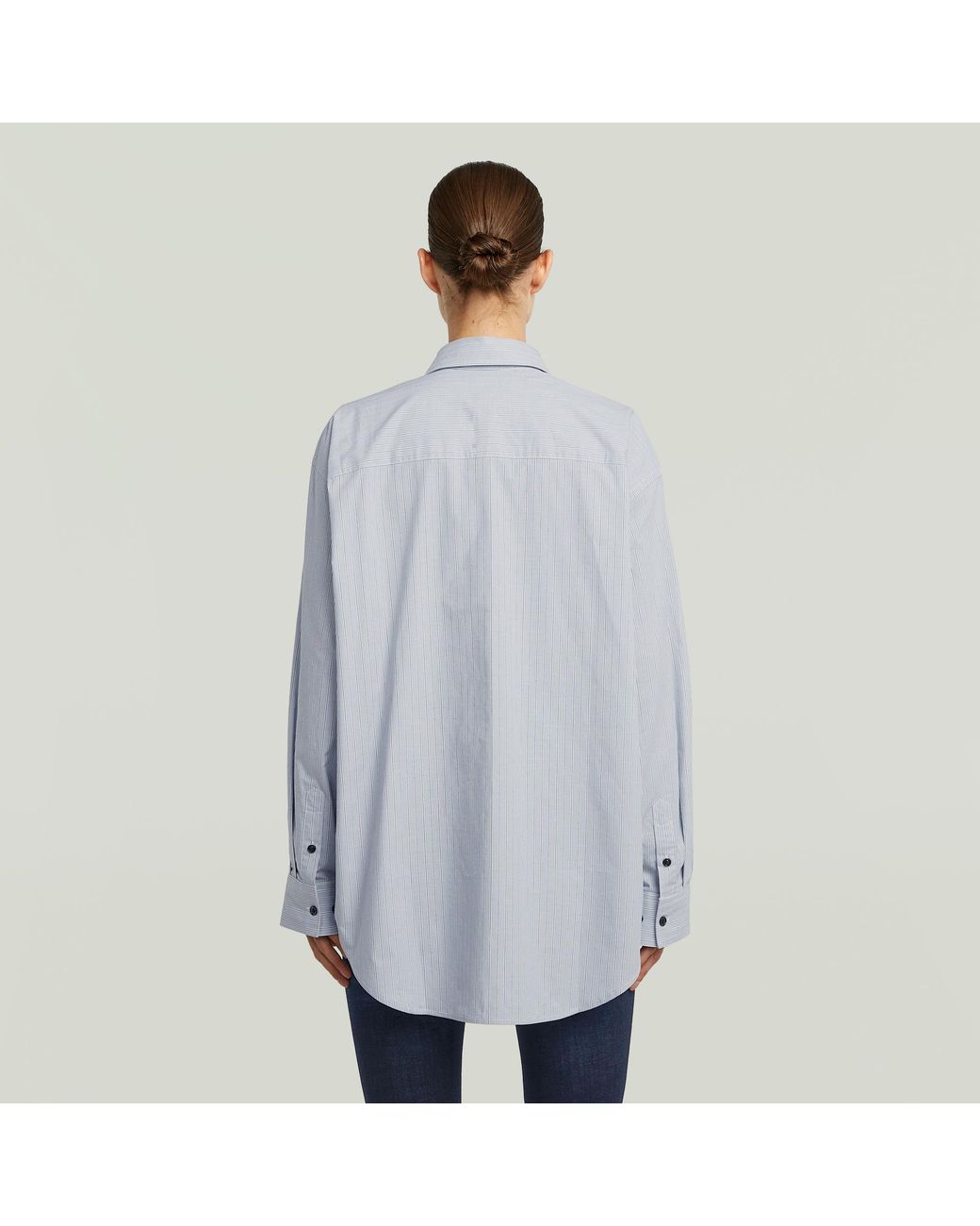 G-Star Oversized Long Overhemd in het Blue