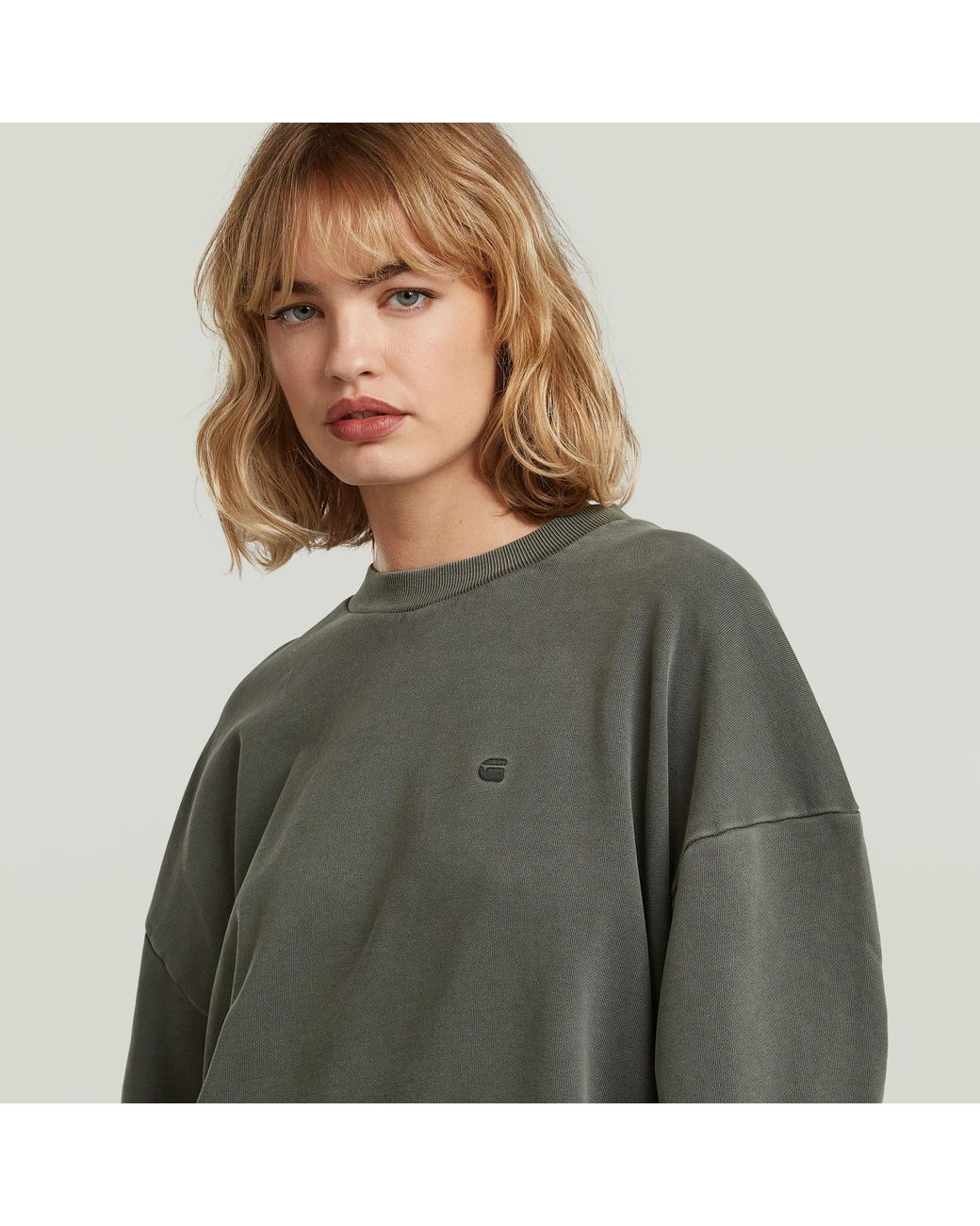 G-Star Gray Puckering Sweater