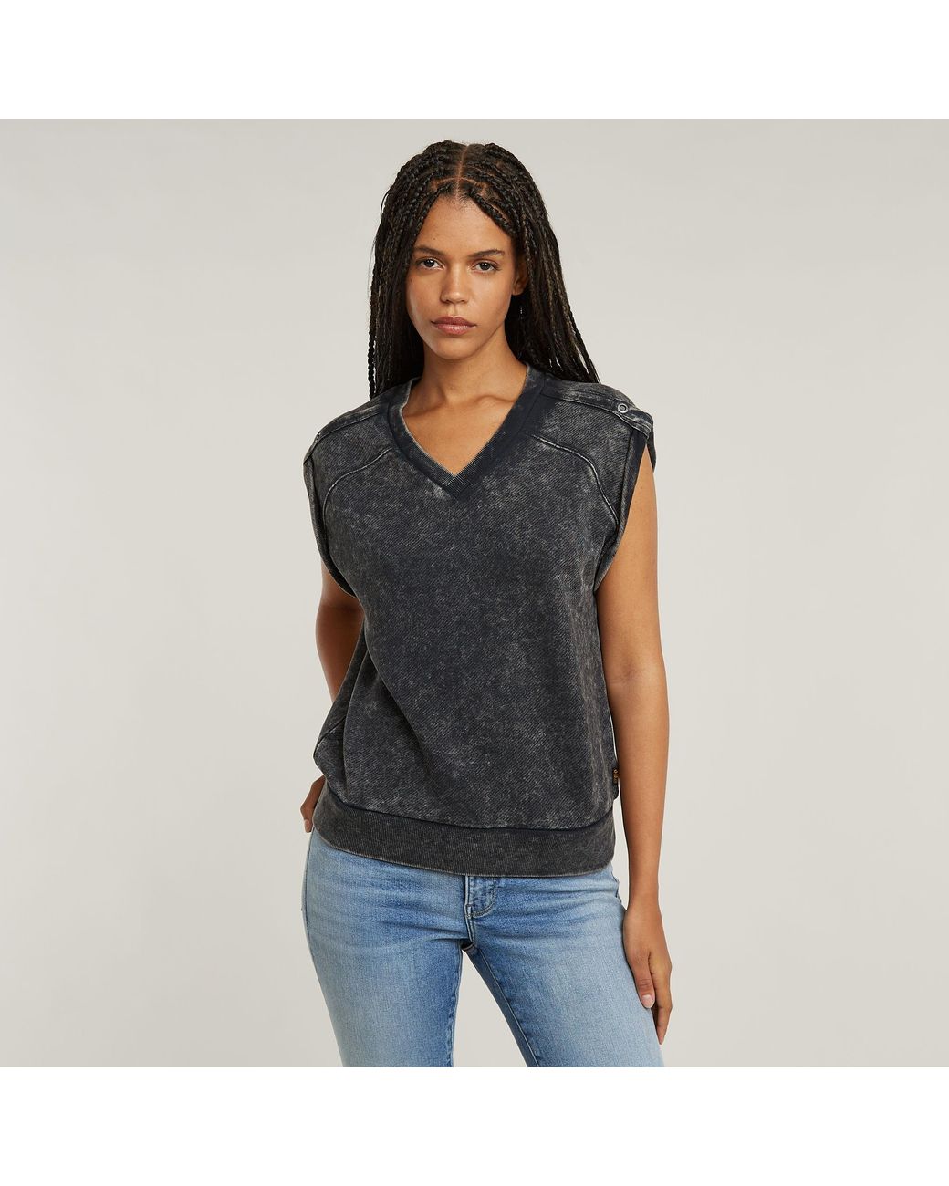 G-Star Washed Sweater in het Black