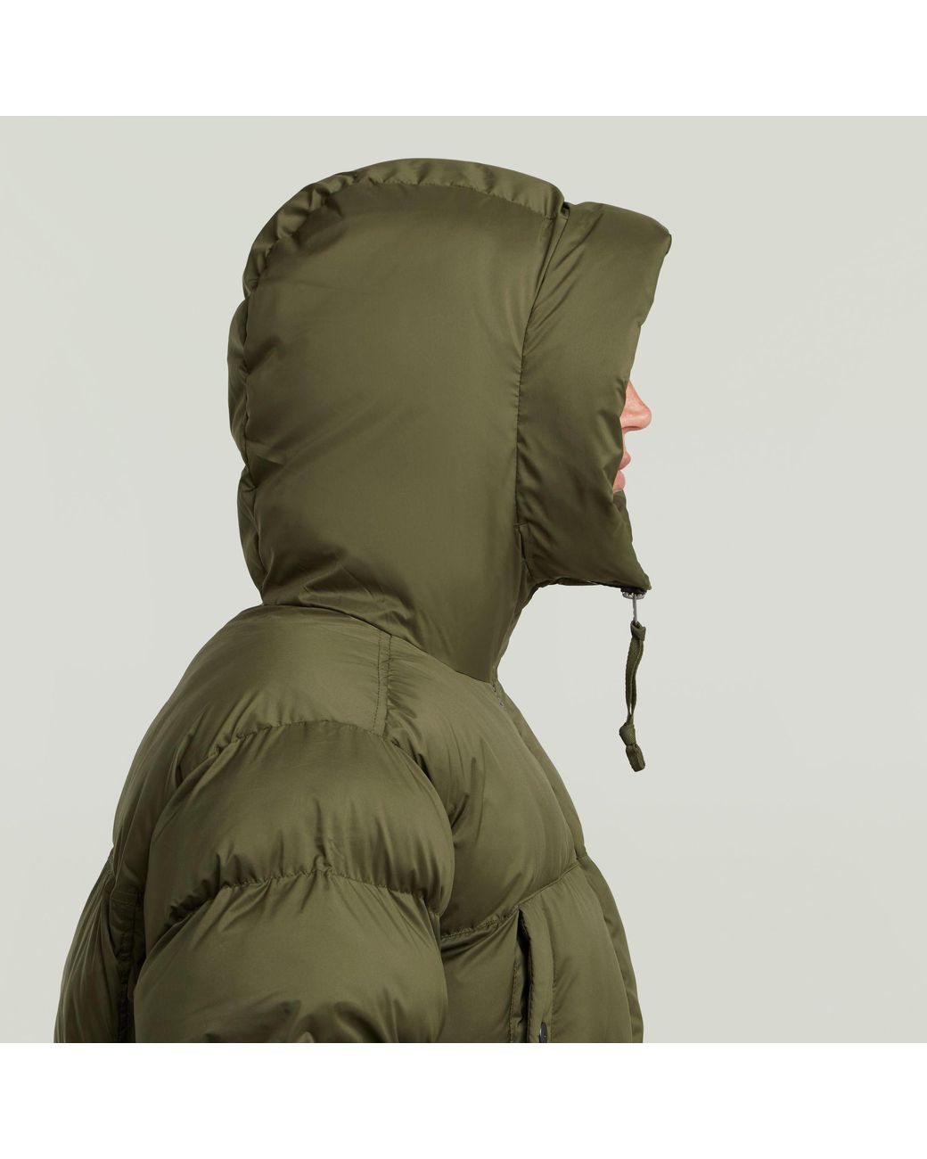 G-Star Green Expedition Puffer Jacket for men