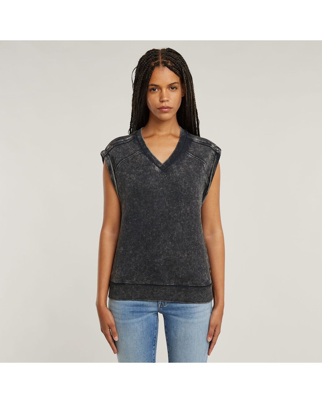 G-Star Washed Sweater in het Black