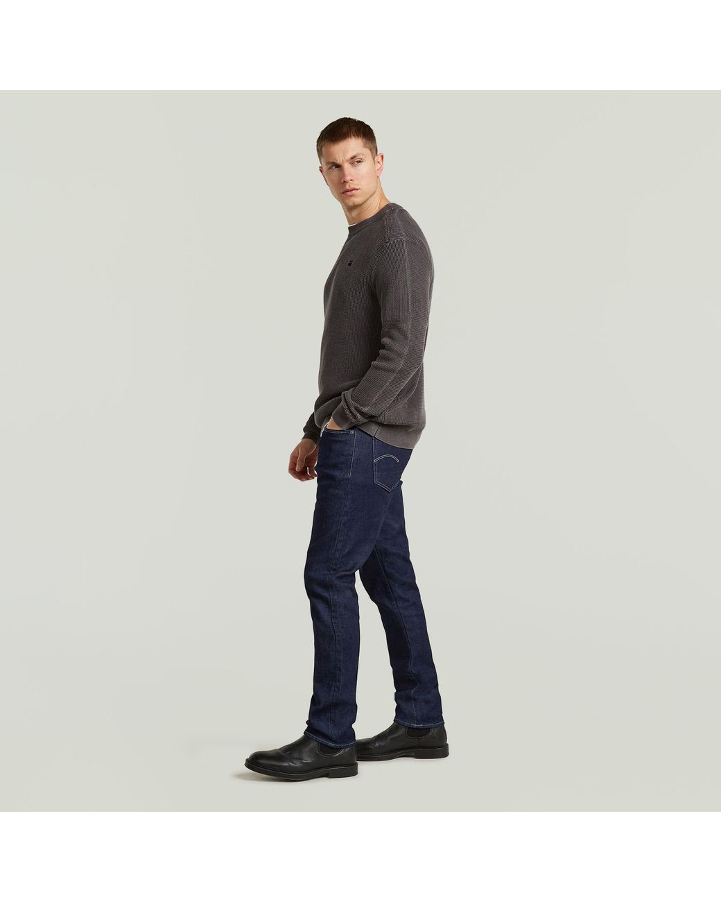 G-Star Blue 3301 Regular Tapered Jeans for men