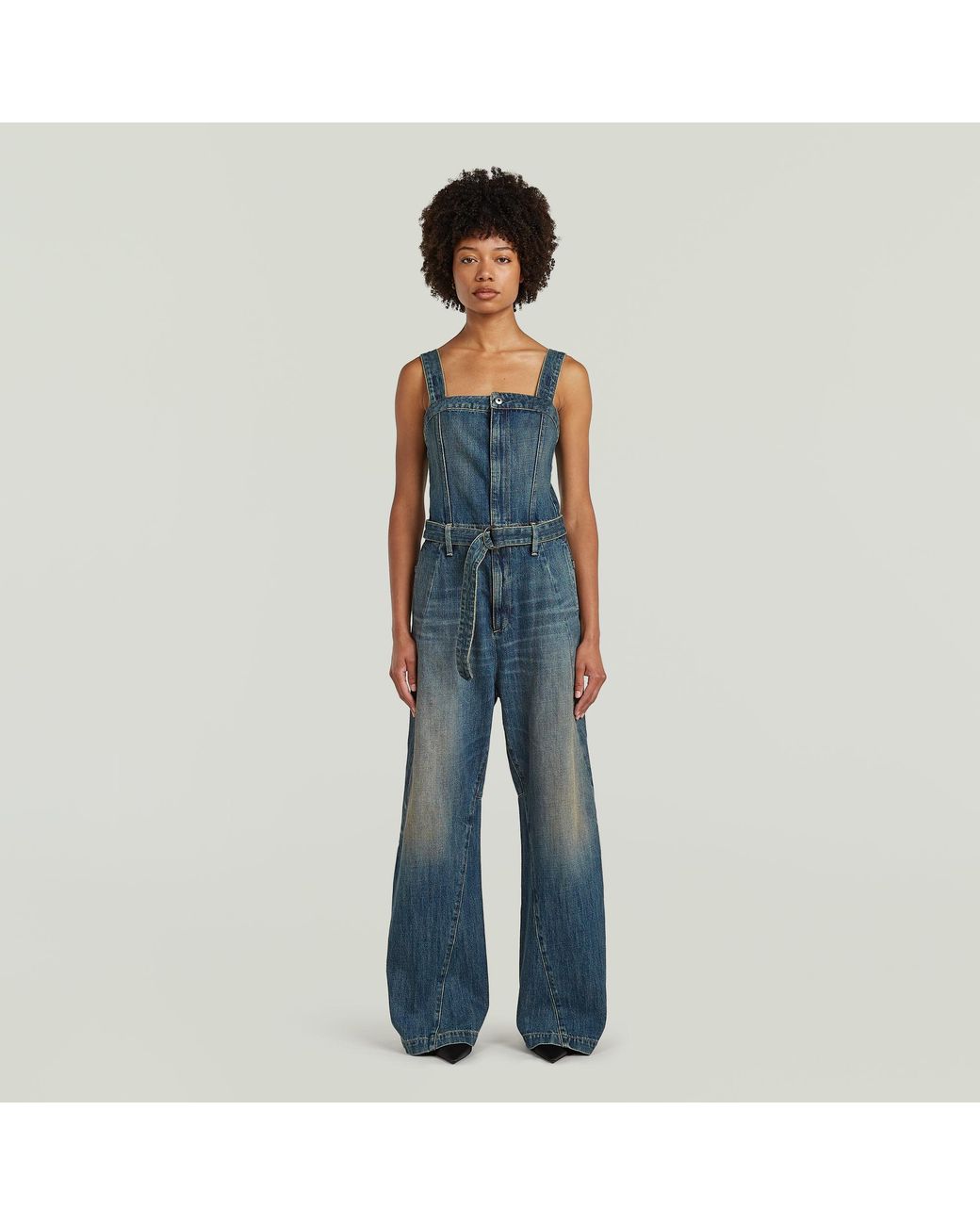 G-Star Bustier 3D Jumpsuit in het Blue