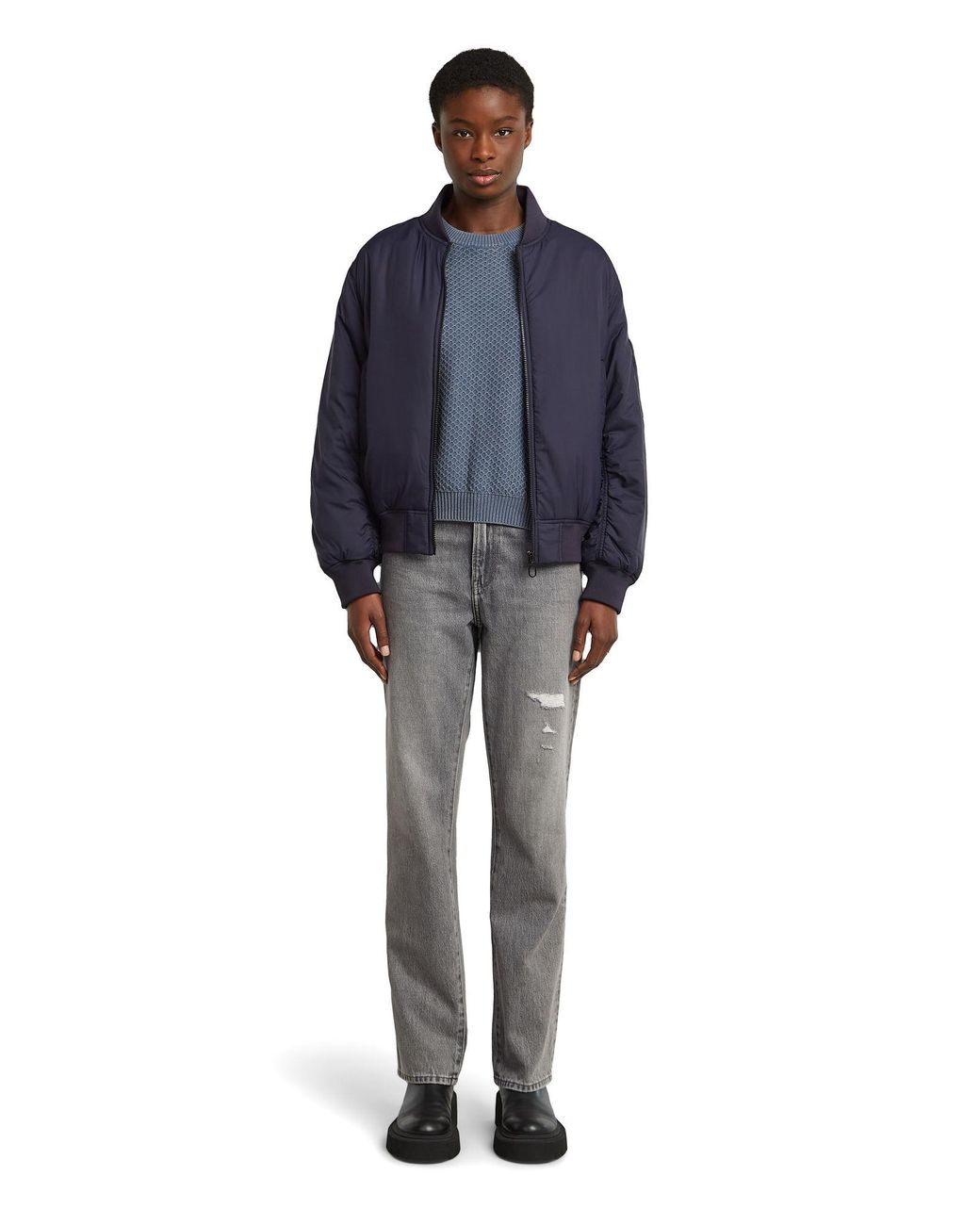 G-Star Blue Bomber Padded Jacket