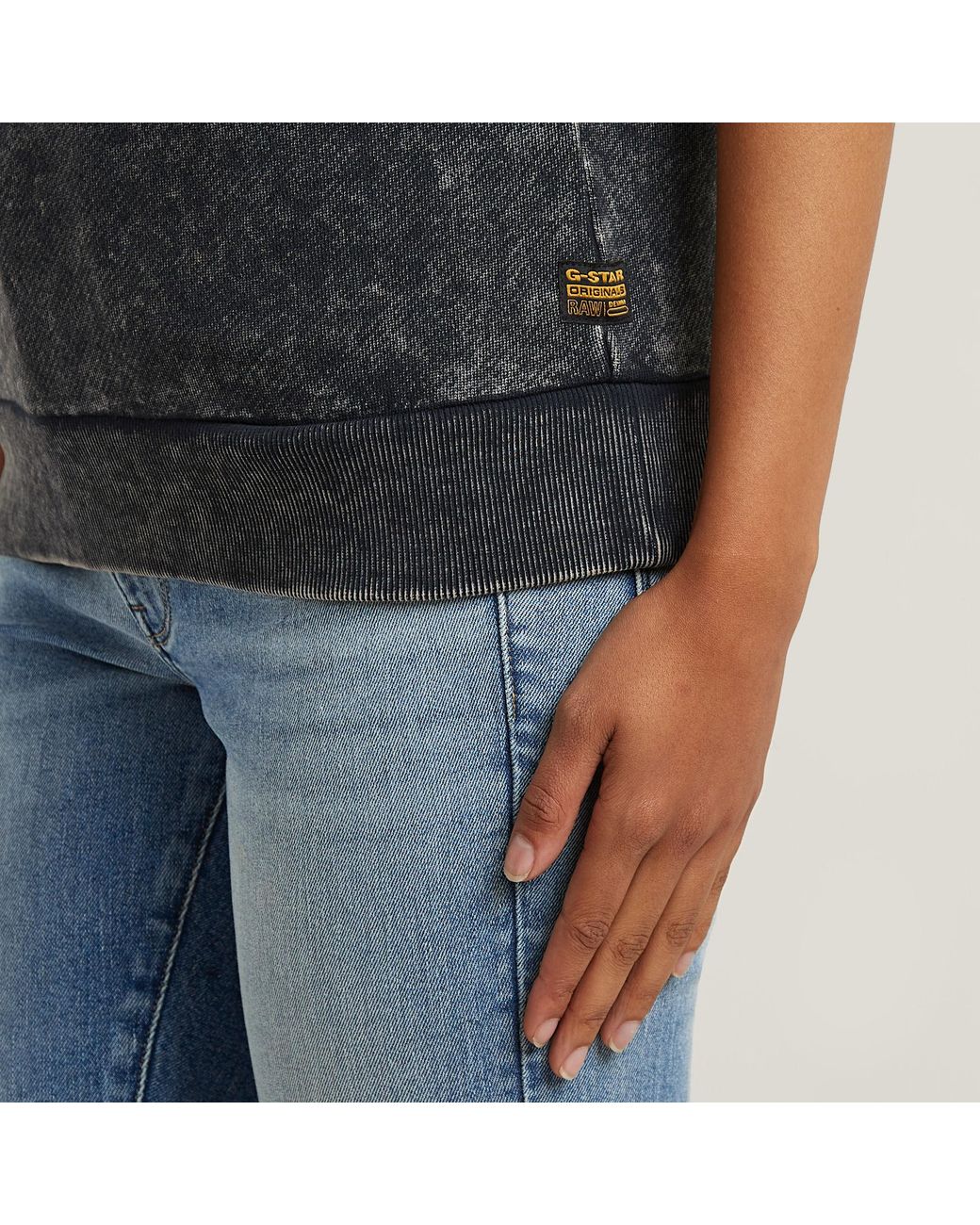 G-Star Washed Sweater in het Black