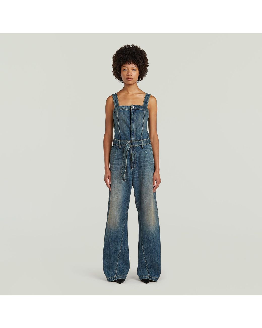 G-Star Bustier 3D Jumpsuit in het Blue