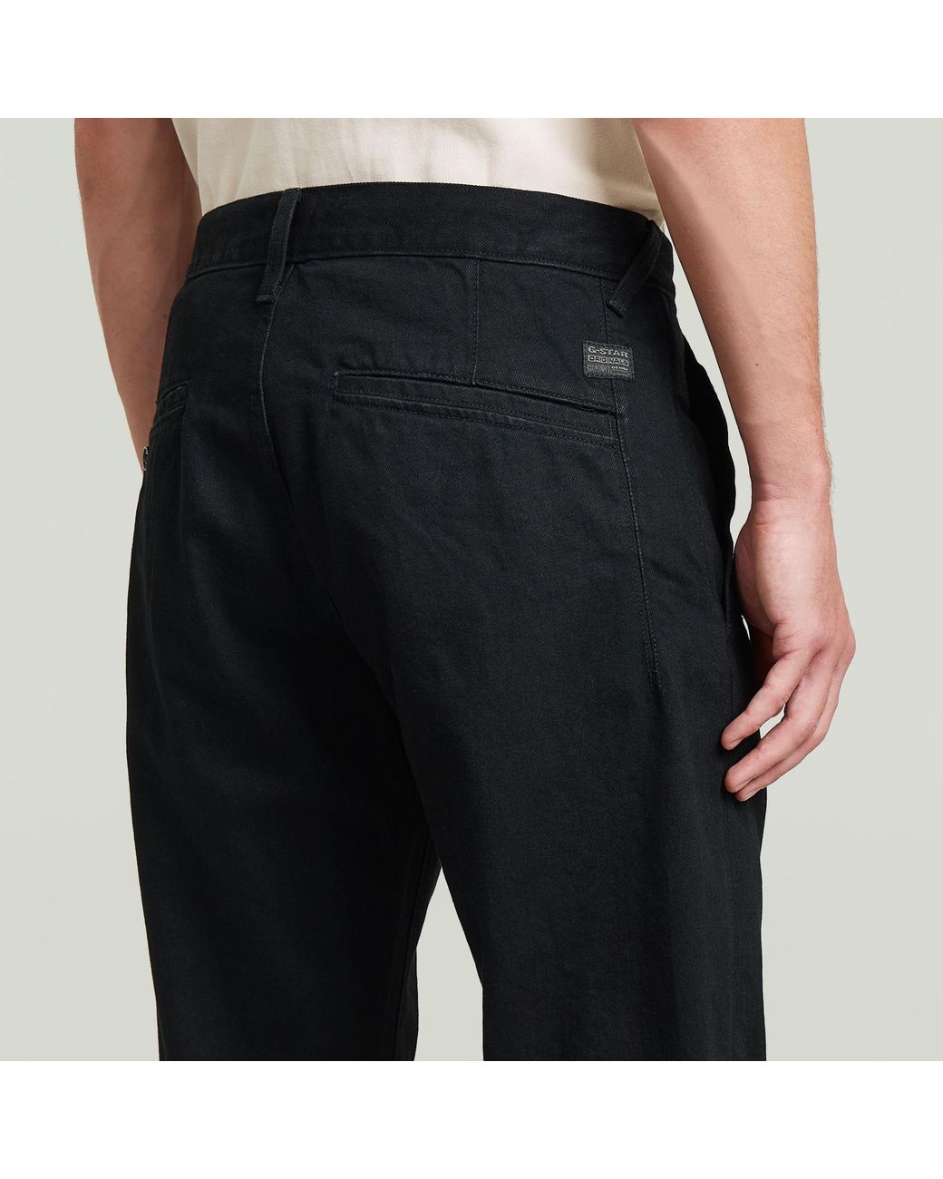 Chino Morry Tapered G-Star pour homme en coloris Black
