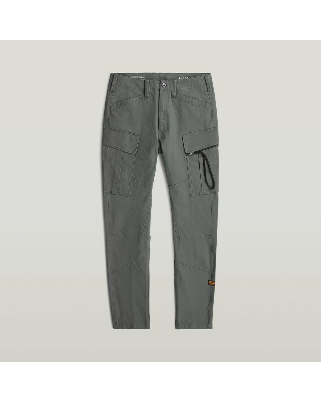 Pantalon Cargo Zip Pocket 3D Skinny G-Star pour homme en coloris Gray
