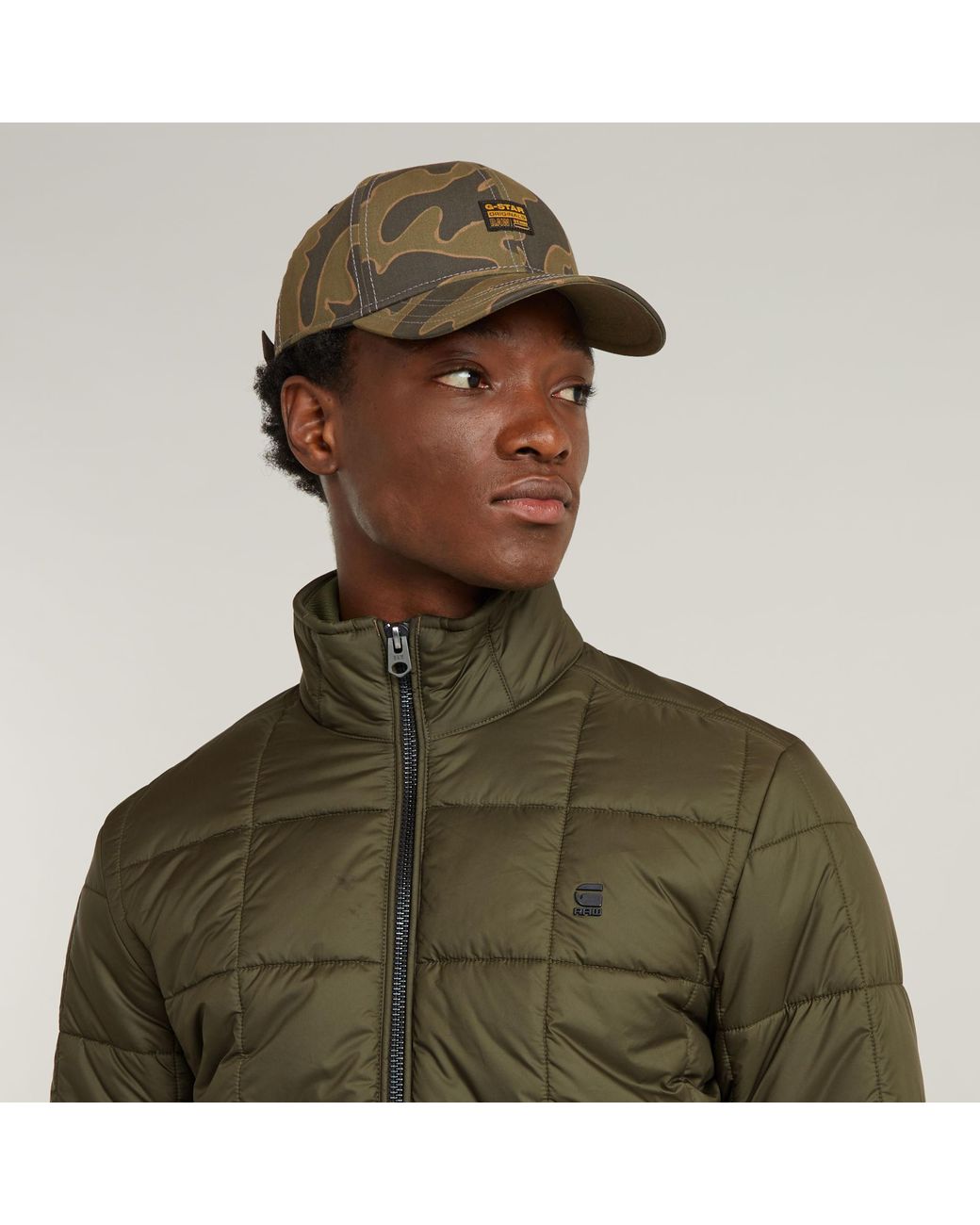 G-Star Meefic Quilted Jack in het Green voor heren