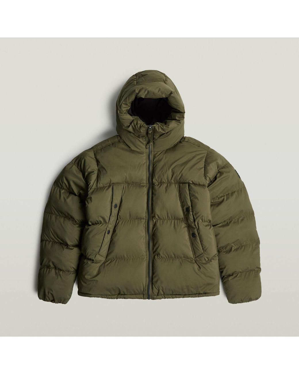 G-Star Green Expedition Puffer Jacket for men