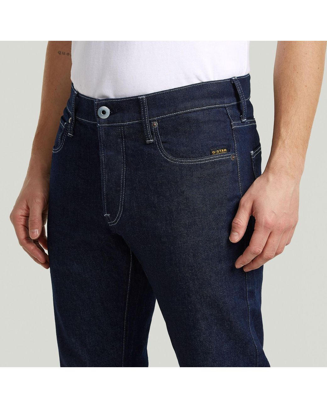 G-Star Blue 3301 Regular Tapered Jeans for men