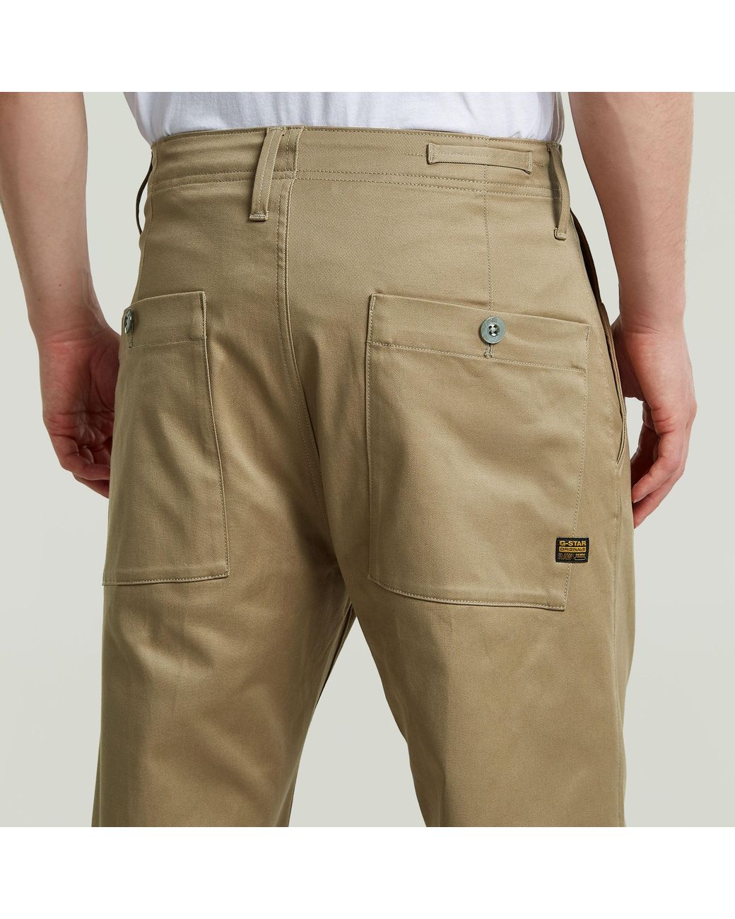 Chino Pleated Relaxed G-Star pour homme en coloris Natural